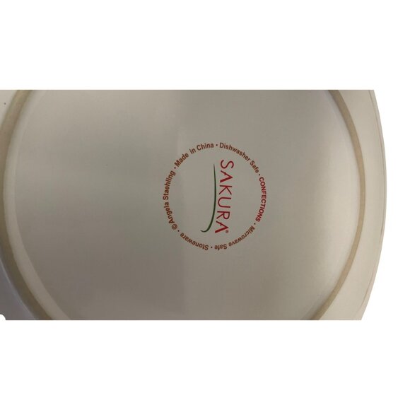 Sakura Classic Truffles Plate 8.5" Square Ceramic Confections Dish Dishwasher Sa - Picture 5 of 5